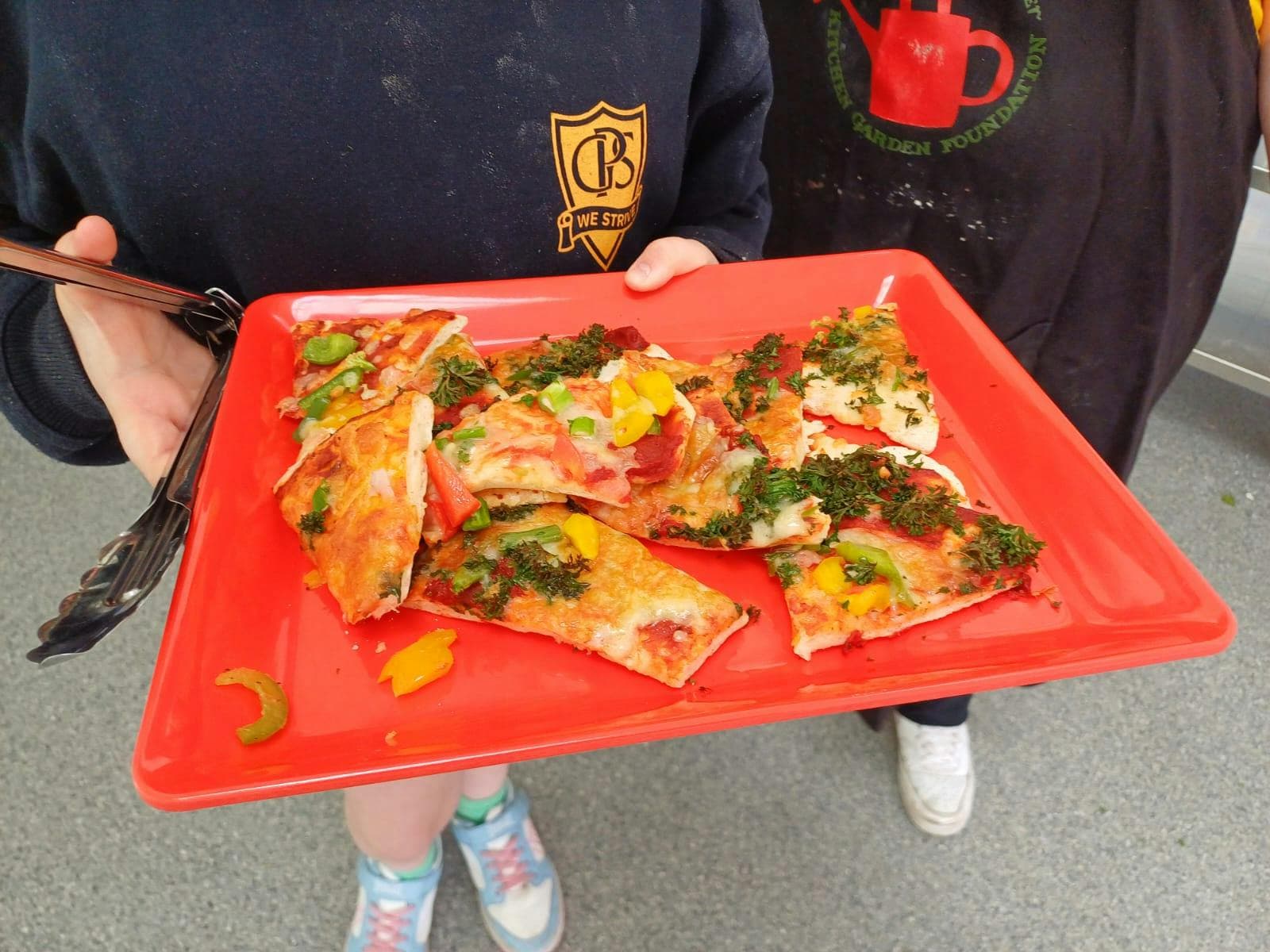 Rainbow Pizzas at Glenorchy Primary School.