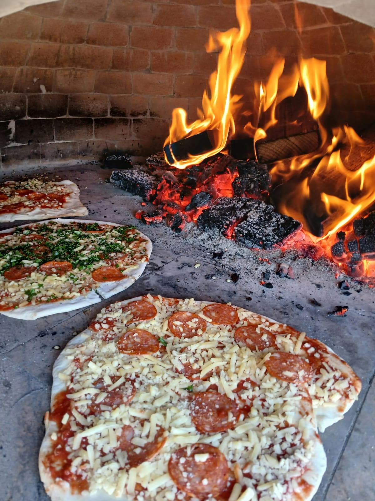 Gardens pizza's going into the oven at East Devonport Primary School.